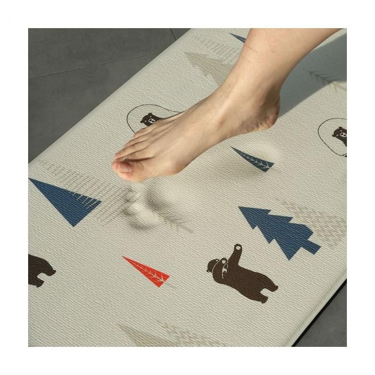 루미나D 도톰한 고밀도 14t 양면 pvc 주방매트 75x45 소
