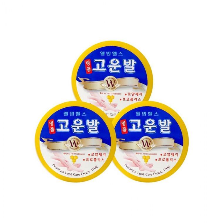 루미나D 명품 웰빙헬스 고운발 110gx3개 풋크림 뒷꿈치 각질제거