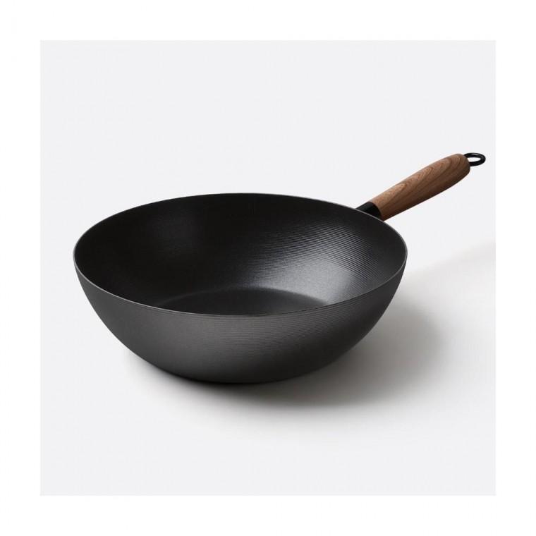 루미나D 무쇠 주물 ih 인덕션 코팅팬 웍 궁중팬 28cm