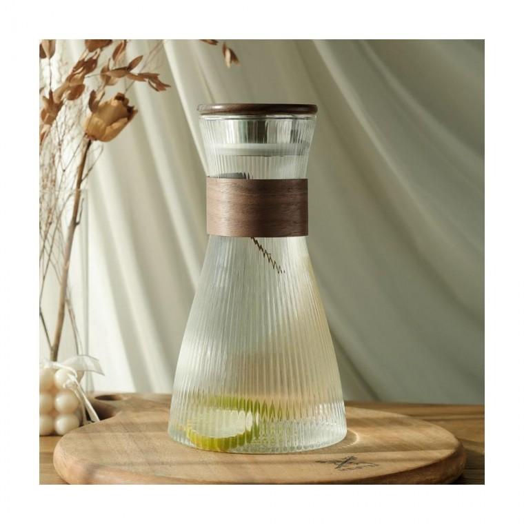 루미나D 이든 우드커버 내열유리 물병 1.5l c타입 단품