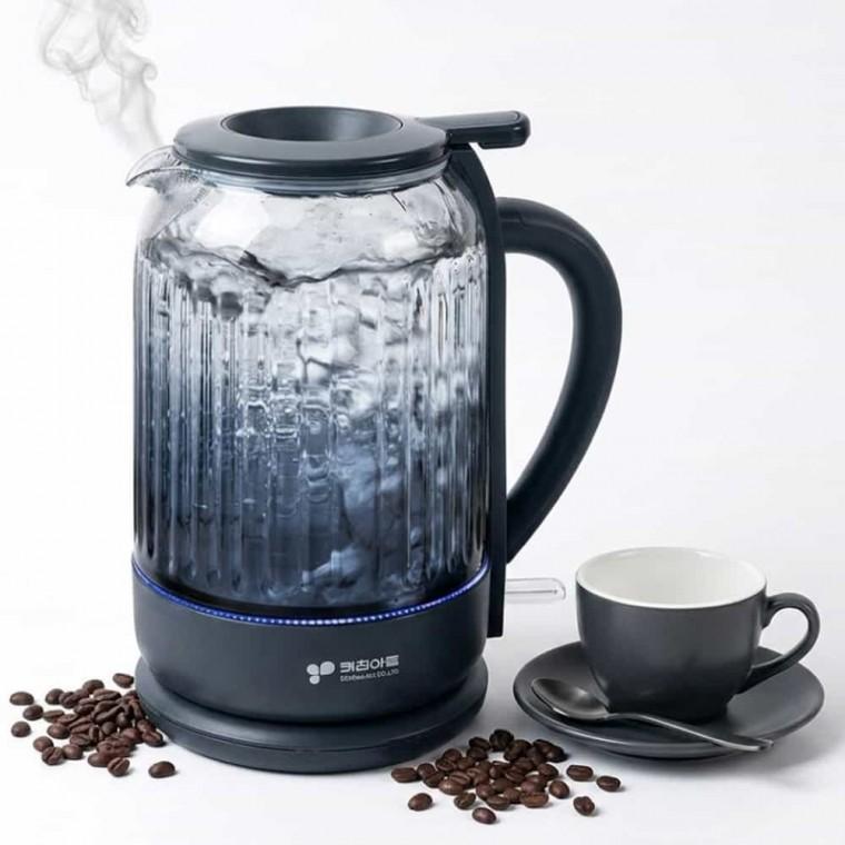유리 전기주전자 1.5L 유리전기포트 내열유리티포트 내열유리차주전자