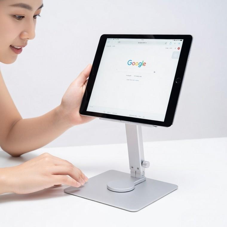 알루미늄 태블릿 거치대 스탠드 각도조절 받침대 거치 접이식 책상