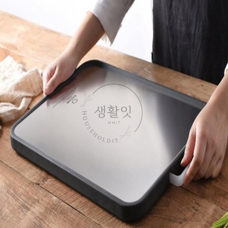 까사니 도마 스텐(304) 양면도마 캠핑도마 컬러도마 손잡이도마 쉐프도마 칼라도마