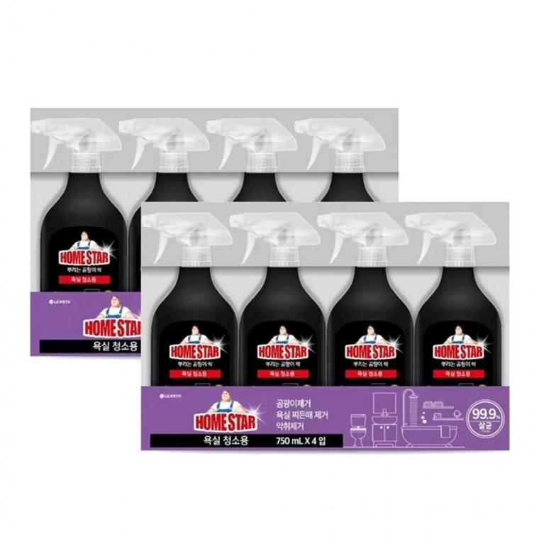욕실용 클리너 홈스타 750ml x 4개 x 2팩 클리너750ml