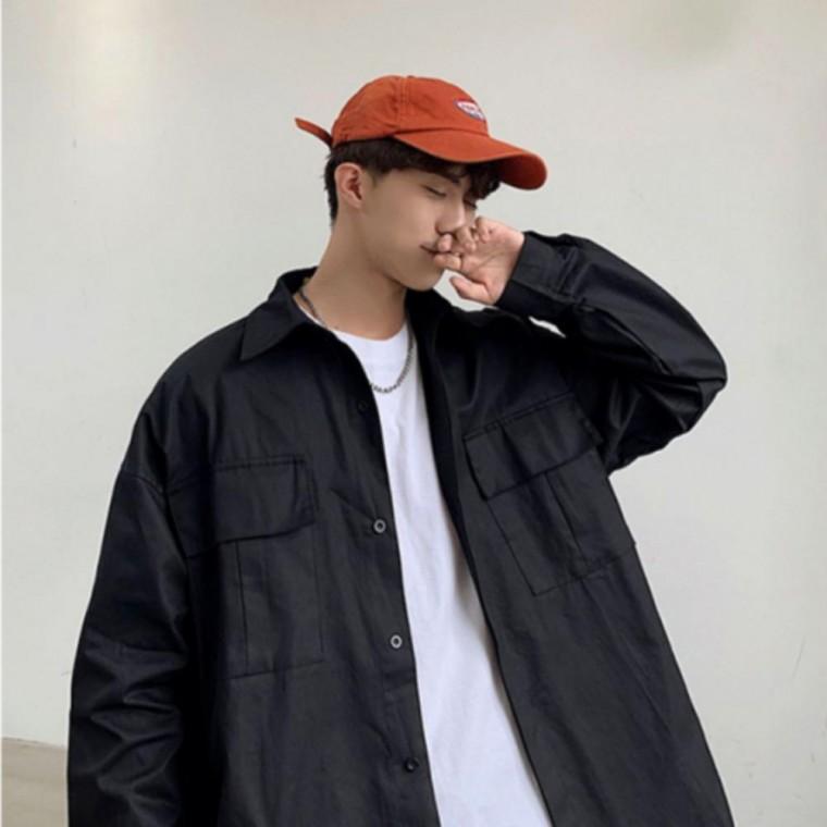 남성 오버핏 루즈핏 원포켓 봄 가을 간절기 2컬러 셔츠 2컬러