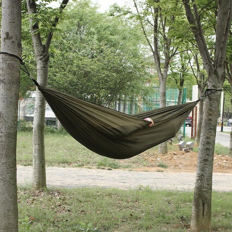 초경량 캠핑 해먹 카키 야외 해먹침대 해먹텐트