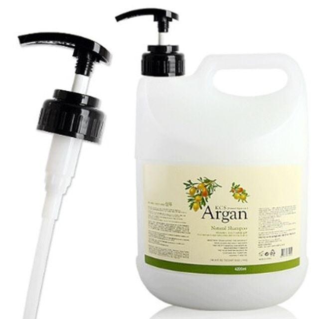 아르간 내츄럴 샴푸 리필용 4200ml 펌프포함 1개 린스