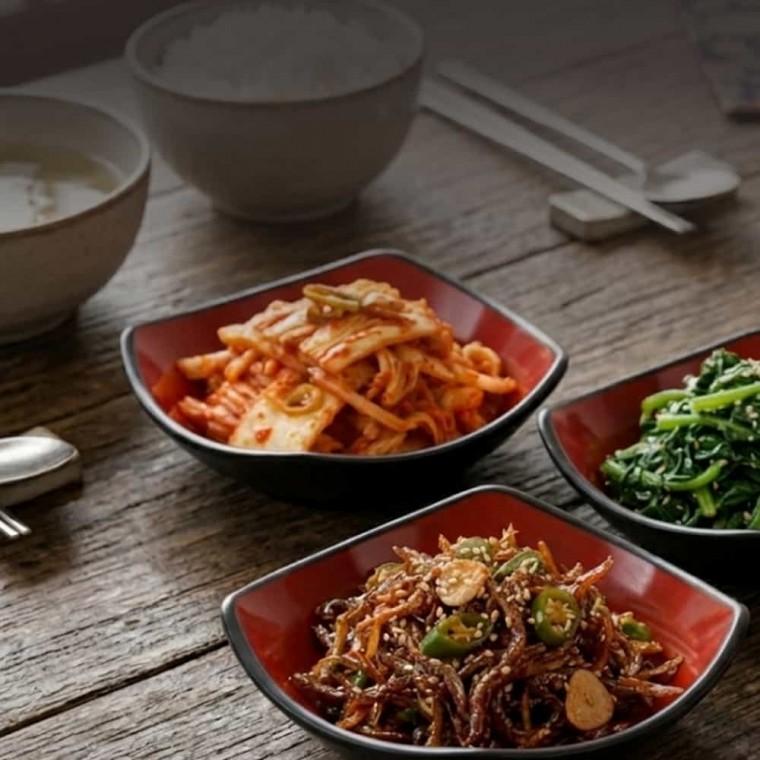 반찬그릇 10개세트 사각반찬용기 찬기 멜라민찬기 분식집그릇 식당반찬그릇