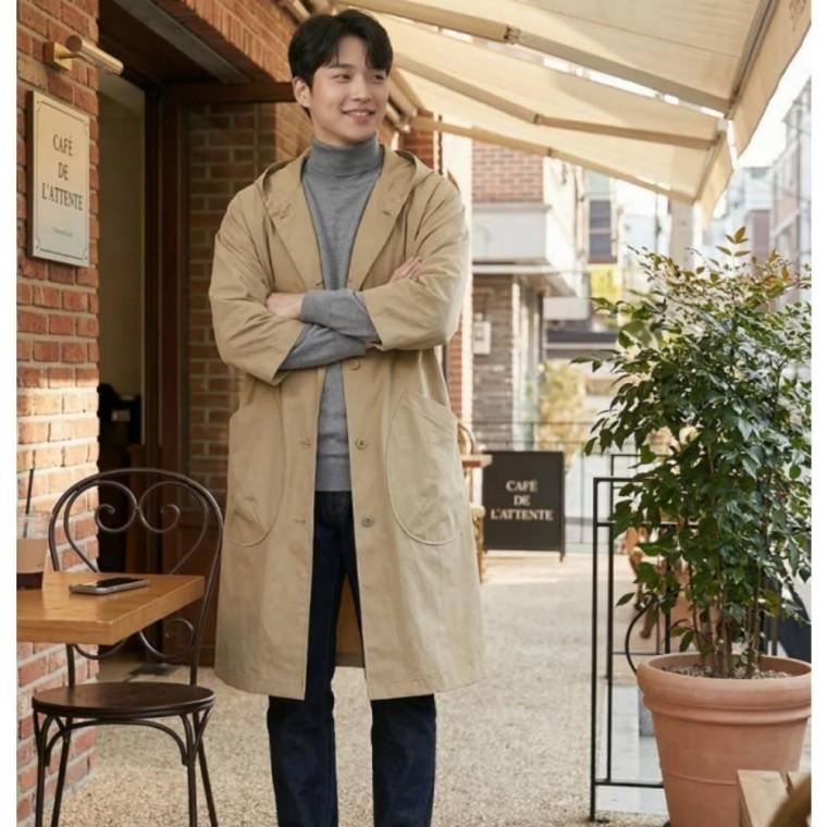 남성 봄 간절기 빅사이즈 후드 바람막이 야상 점퍼 아우터