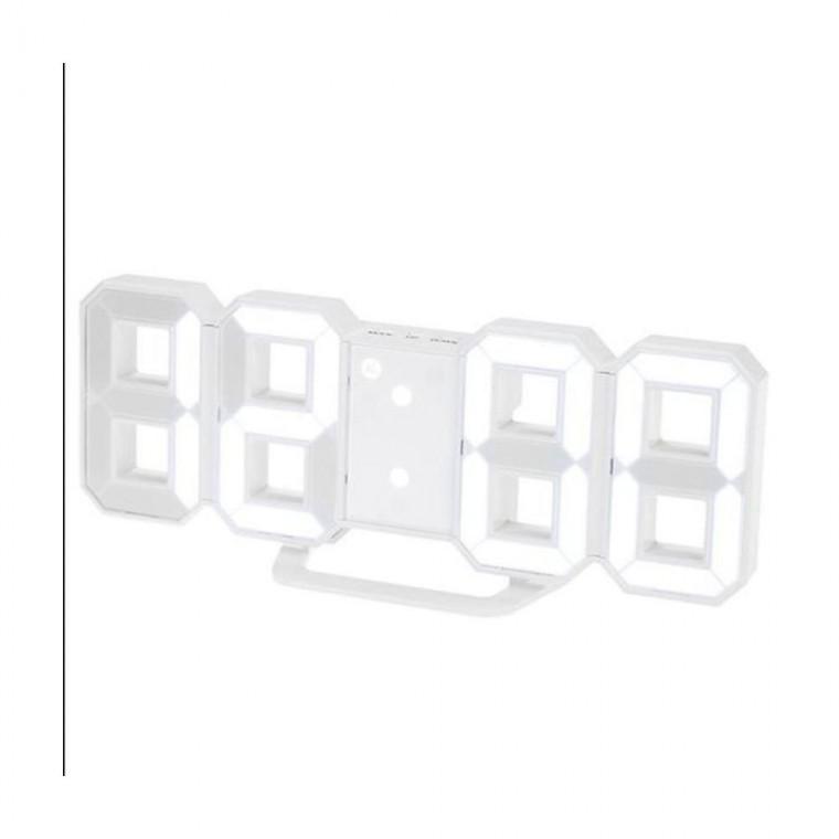 루미나D 3D LED 전자 탁상시계 무소음 스탠드 디지털 시간 표시