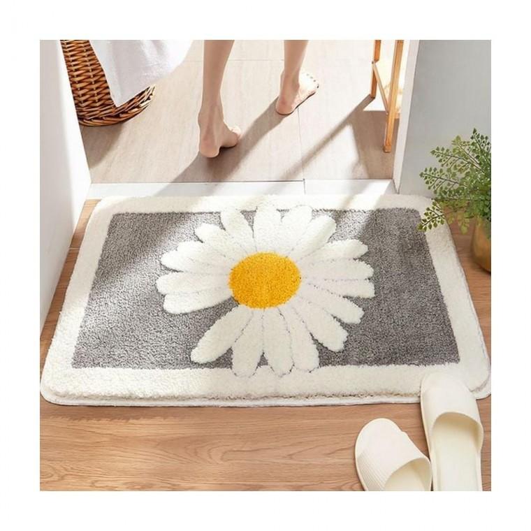 루미나D 데이지 발매트 대형 50x80cm 3컬러 꽃무늬 바닥 매트
