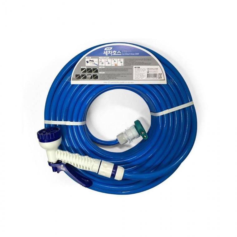 루미나D PVC 세차호스 30m 분사기 포함 정원 원예 물뿌리기