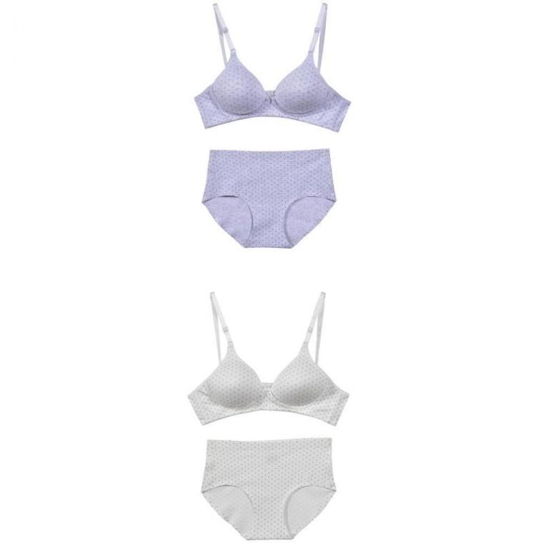 답답하지 않은 B컵 면 브라 햄팬티