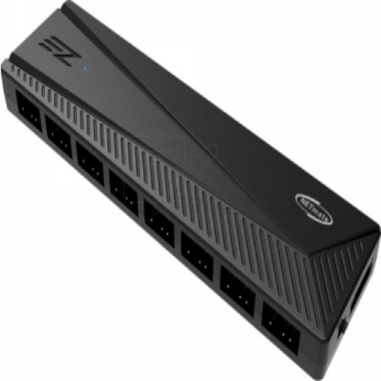 강원전자 넷메이트 ARGB 8포트 & PWM 8포트 팬허브 팬컨트롤러 쿨링장비 argb허브 PC용품 rgb허브