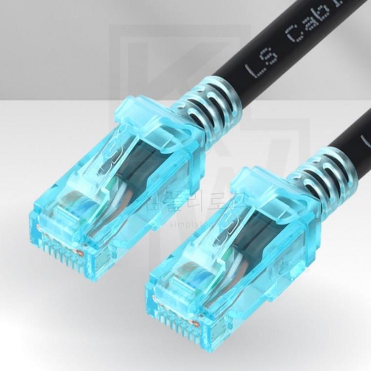 LS전선 CAT.6 UTP 옥외용 랜 케이블 20m 블랙 랜선케이블 옥외용랜케이블 CAT6 LAN케이블 인터넷랜선케이블