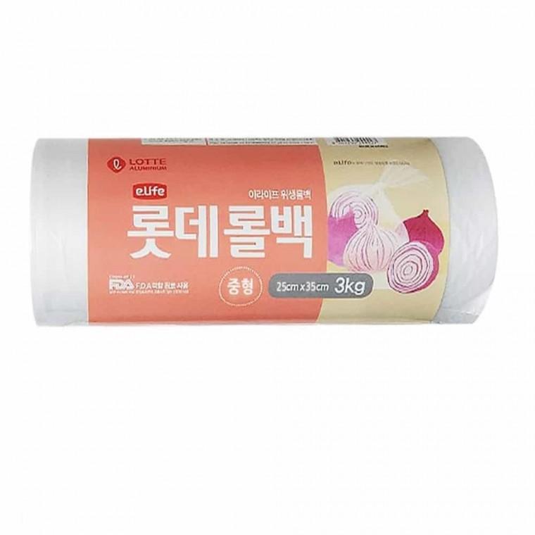 위생롤백 중형 25x35 3kg 대용량 비닐팩 음식포장비닐 일회용비닐봉투