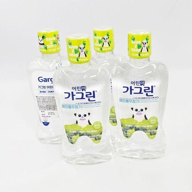 어린이가그린 아동 가글 청포도맛 380mlx4개 구강세정제 유아