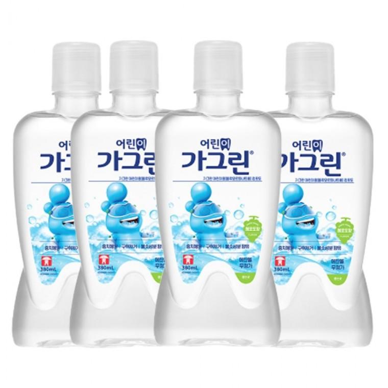 어린이가그린 아동 가글 사과맛 380ml x 4개 구강세정제 유아