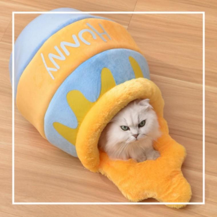 숨숨집 고양이 겨울집 허니 벌 귀여운 하우스 강아지
