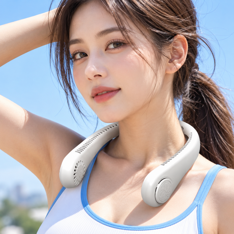 X9 넥선풍기 핸즈프리 목걸이형 선풍기 여름 휴대용품 충전식 선풍기