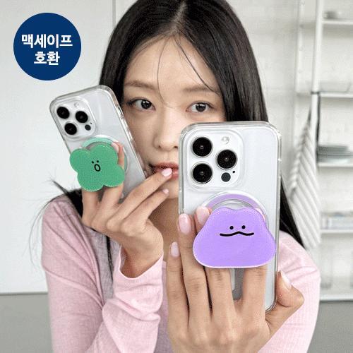 트라이코지 말랑말랑 베이직 아크릴 투명 마그네틱 스마트톡 단품 (맥세이프 호환)