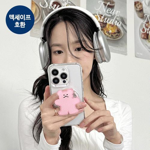 트라이코지 플라워 구미베어 아크릴 투명 마그네틱 스마트톡 단품 (맥세이프 호환)