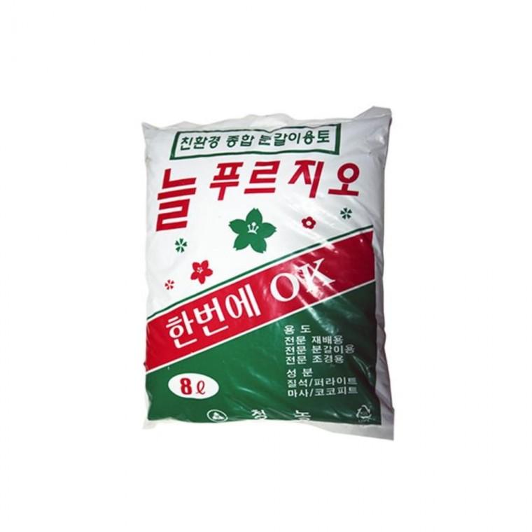 루미나D 늘푸르지오 분갈이용토 8L 혼합토 화분 식물 재배