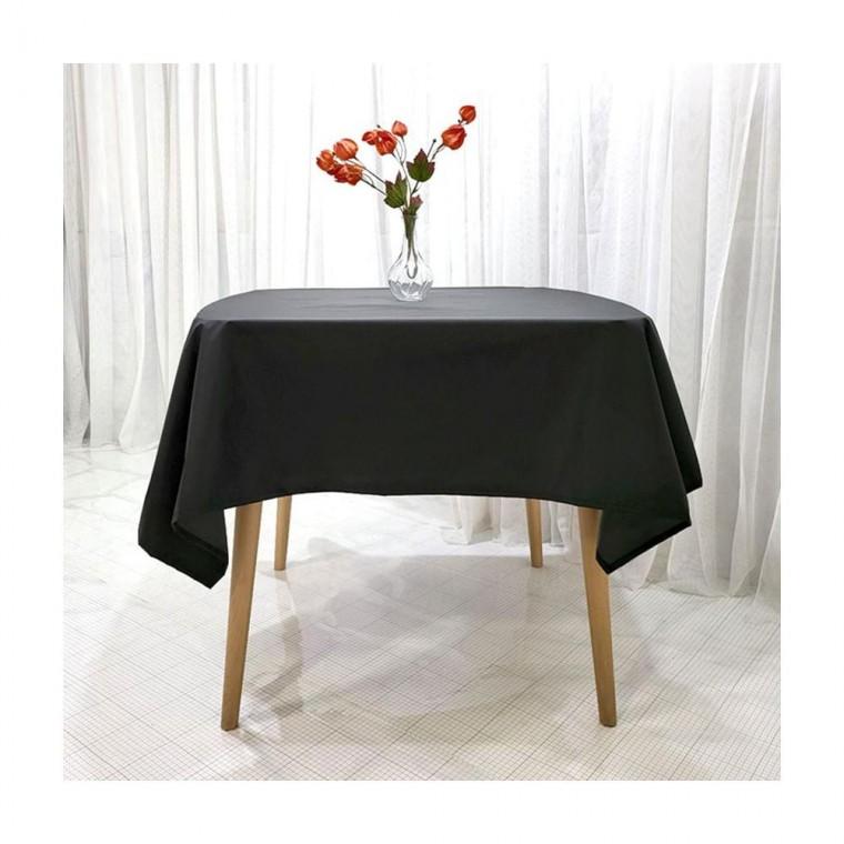 루미나D 방수 식탁보 검은색 145x145cm 4인용 테이블 커버