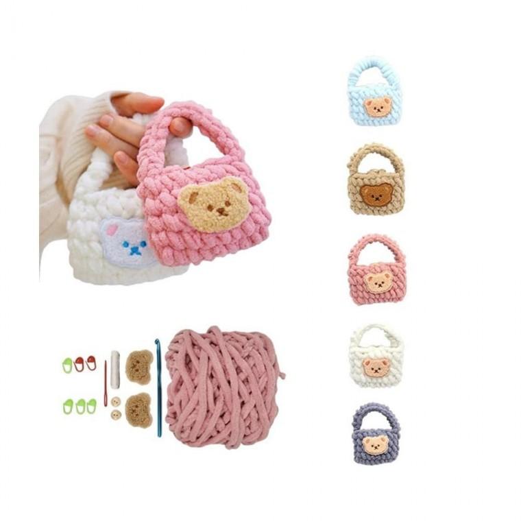 루미나D 코바늘 DIY 미니 파우치 만들기 패키지 손뜨개 뜨개질 재료