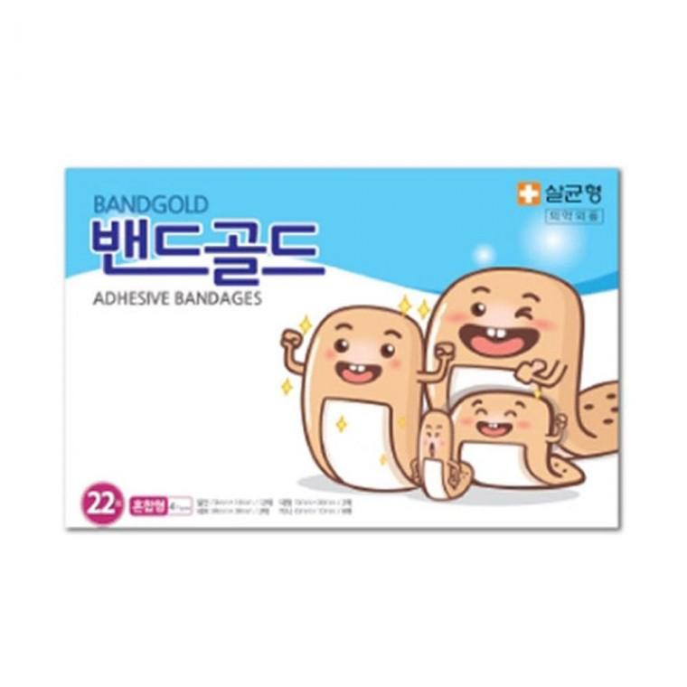 루미나D 밴드골드 일회용 접착밴드 혼합 4종 22매x20갑 구급용 밴드
