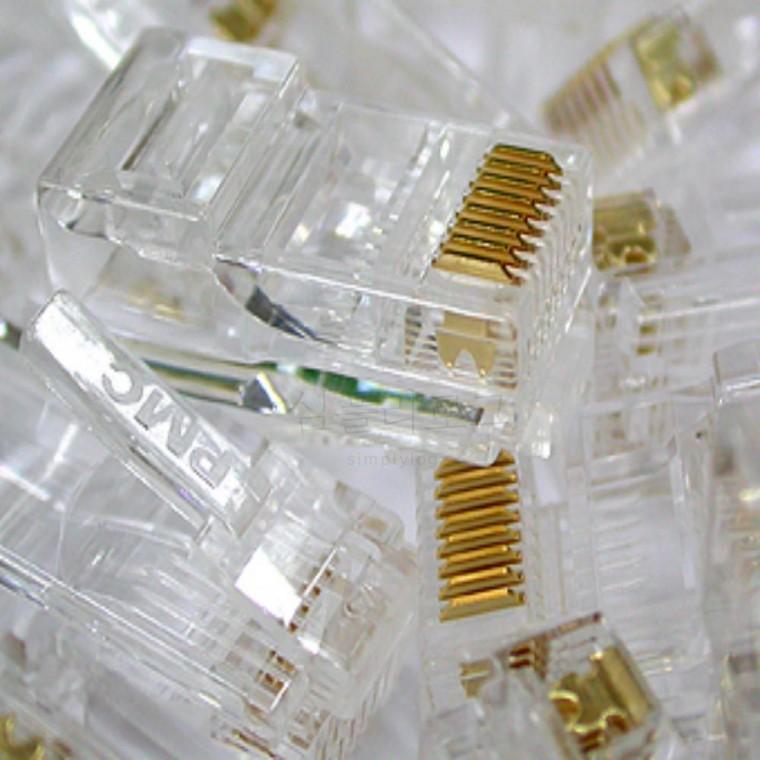 UTP CAT.6 RJ45 8P8C 플러그 100개 연결선플러그 RJ-45플러그 산업용커넥터 RJ45플러그 전선플러그