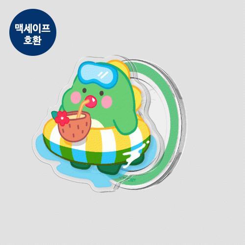 트라이코지 리틀티노 풀파티 아크릴 투명 마그네틱 스마트톡 단품 (맥세이프 호환)
