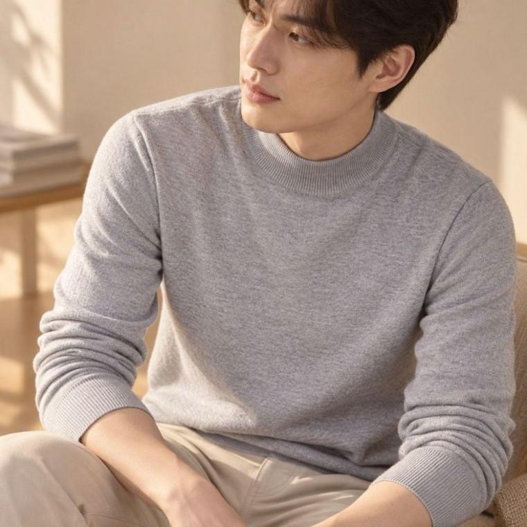니트 목폴라 긴 팔 가을 겨울 봄 이너 티셔츠 터틀넥