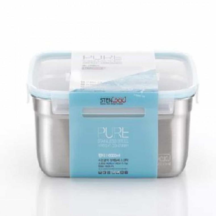 스텐밀폐용기 2호 6000ml 계란찜전자레인지 식기세척기용기 냉동밥용기