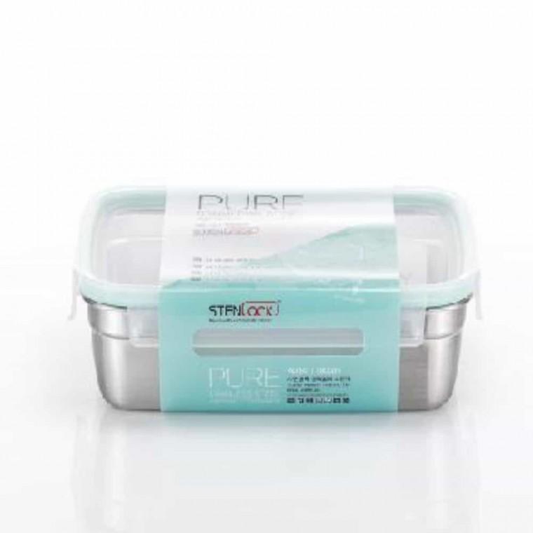스텐밀폐용기 7호 1800ml 직사각밀폐용기 스텐레스반찬통 스텐도시락통