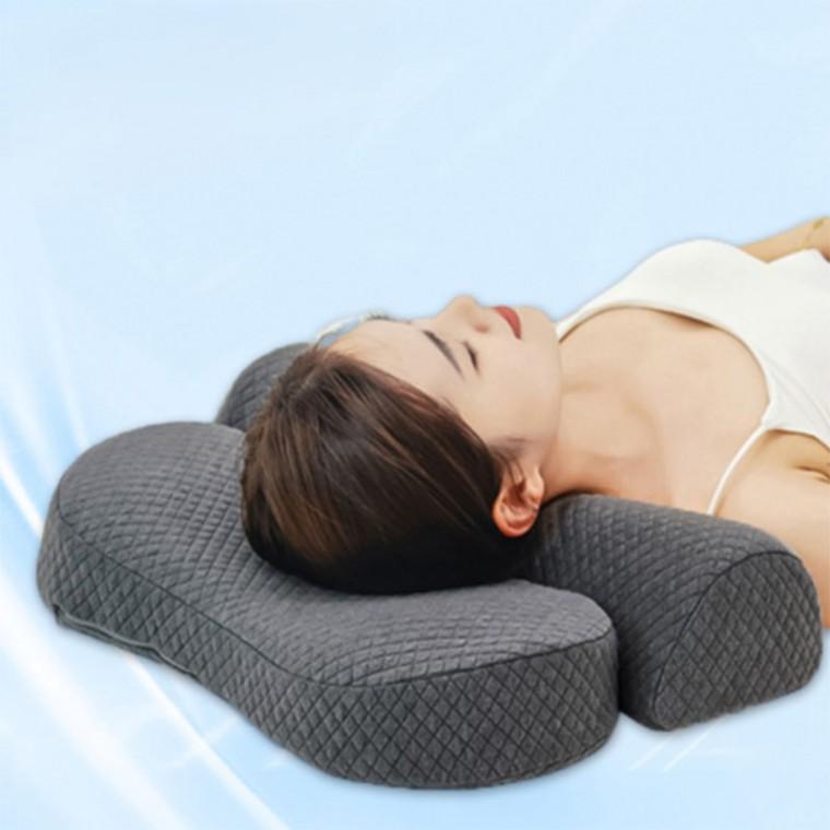 목과 머리를 편안하게 감싸주는 메모리폼 경추베개 숙면 수면베개 휴식 베개