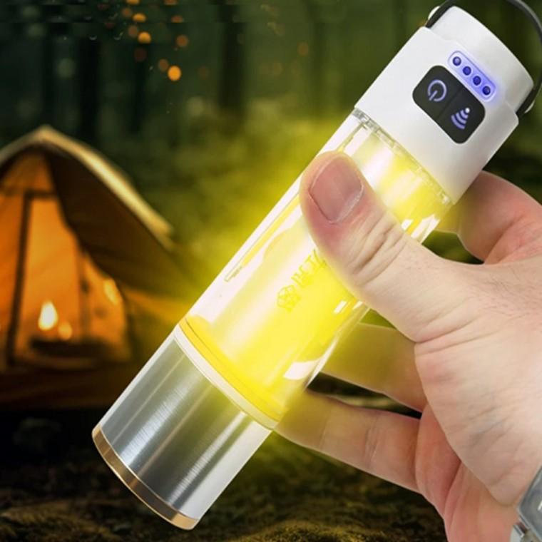 LED 충전식 줌 캠핑 랜턴 휴대용손전등