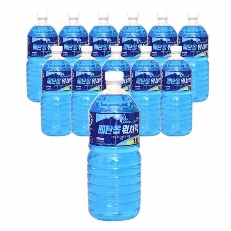 자동차 워셔액 1.8L 12개입 자동차워셔액 에탄올워셔액 사계절워셔액