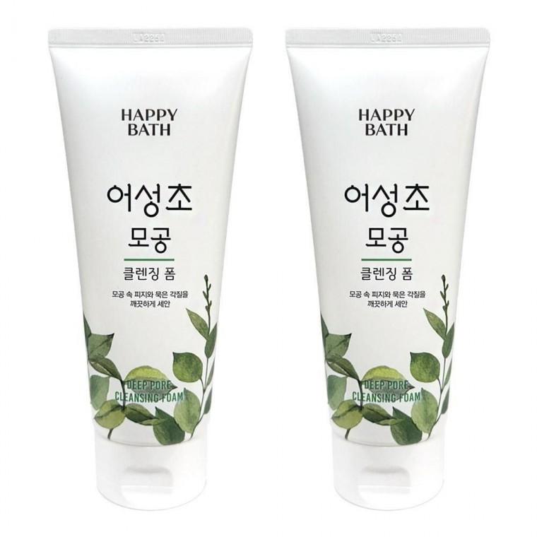 해피바스 어성초 모공 클렌징폼 200ml 2개