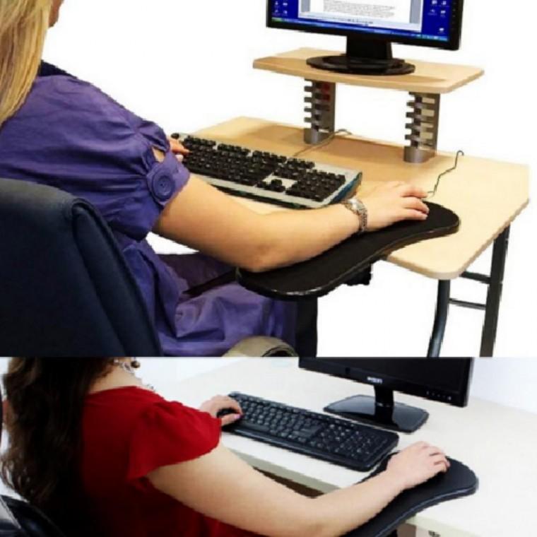 책상 의자 발받침대 거치대 확장형 마우스 손목 패드 대형