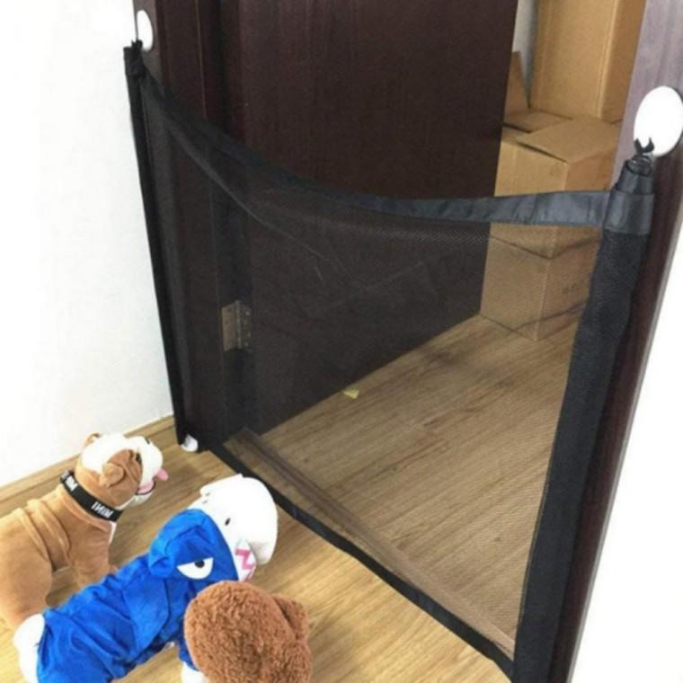 강아지 대형 안전문 안전 펜스 가림막 문틀 고양이 차단막