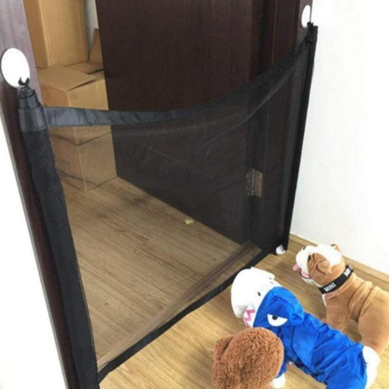 강아지 소형 안전문 안전 펜스 가림막 문틀 고양이 차단막