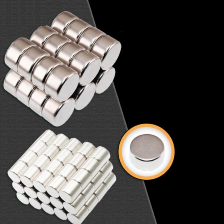 네오디움 원형 자석 15x5mm 10개 미니 강력 초강력 자석 패치
