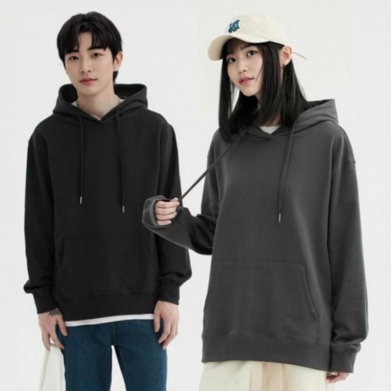 오버핏 무지 후드티 루즈핏 봄 가을 티셔츠 맨투맨 남녀공용
