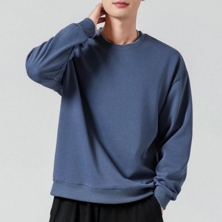 무지 롱슬리브 오버핏 맨투맨 긴팔 면티셔츠 남녀공용 커플티