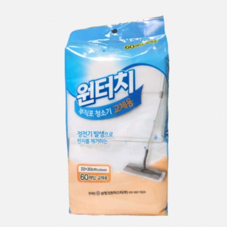 원터치 부직포 청소기 교체 리필 청소포교체용 바닥청소포 청소기리필