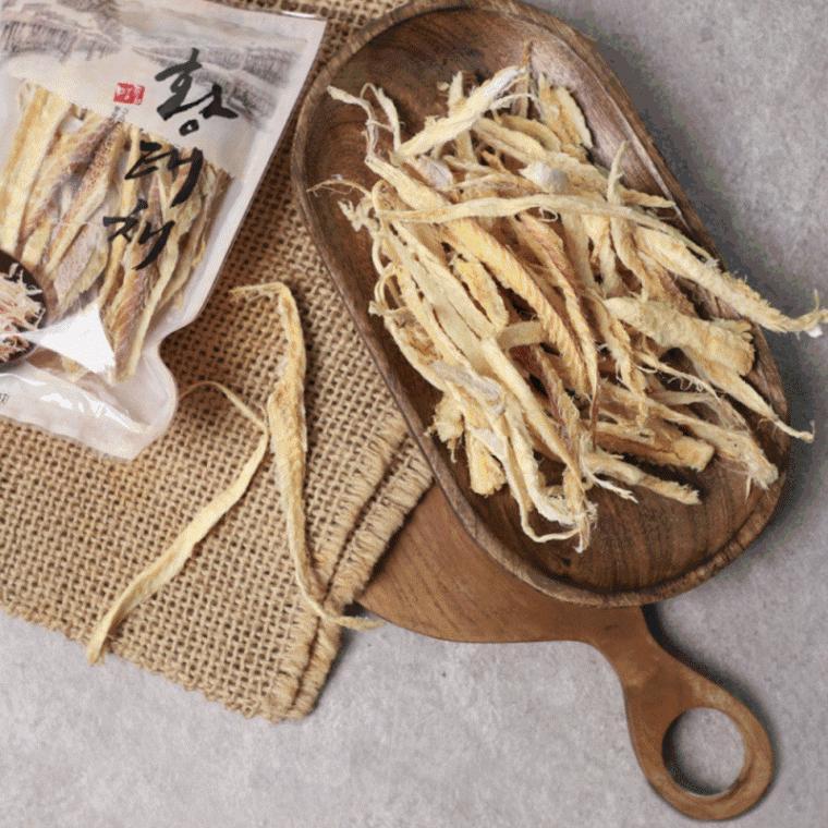 황태채 100g 5팩 황금빛 담백풍미 고소 쫄깃 육질 러시아산