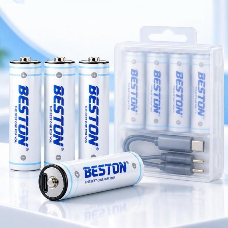 [싸더라] USB-C AA 충전건전지 1.5V 충전식 배터리 4개