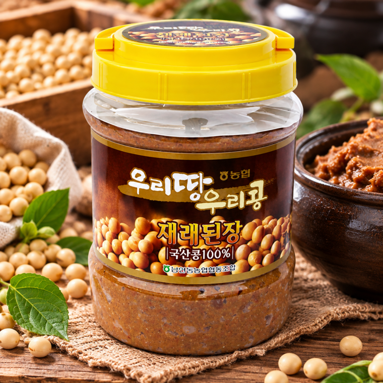 재래 된장 국산 콩 100% 남안동 농협 2kg soybean paste