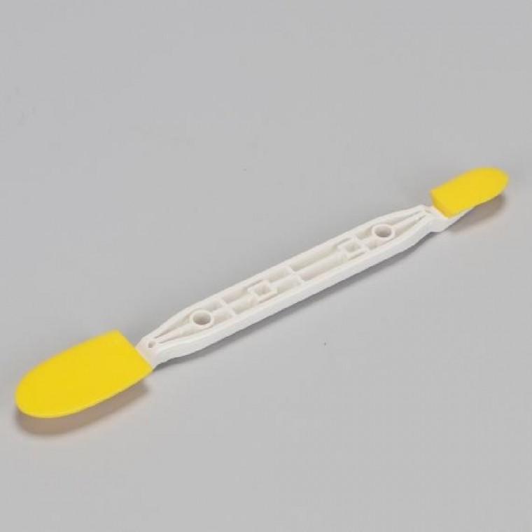 실리콘 33.4cm 플라스틱밀대 이물질제거기 양면실리콘헤라 바닥청소